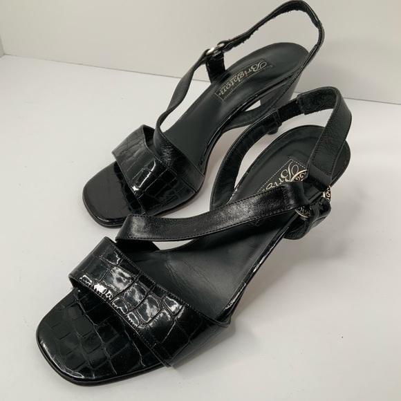 Brighton Rhodes black sling back sandals SZ 6M EUC - Picture 12 of 12